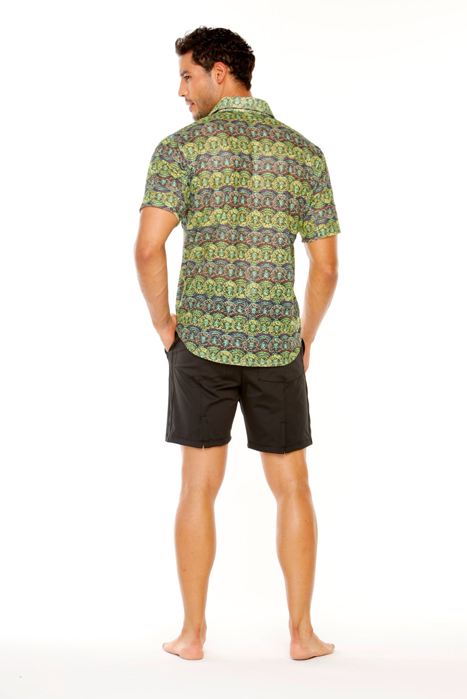 Green Print Papaya Shirt