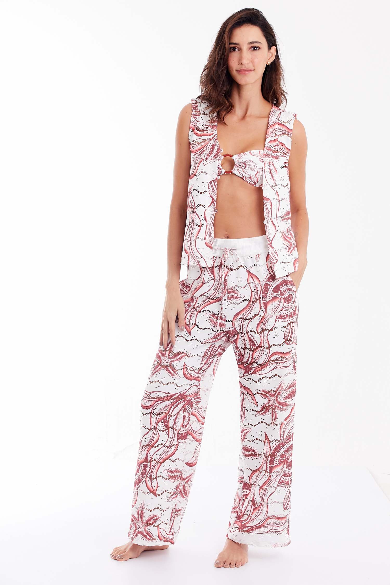 TUTI CHERRY PRINT VEST