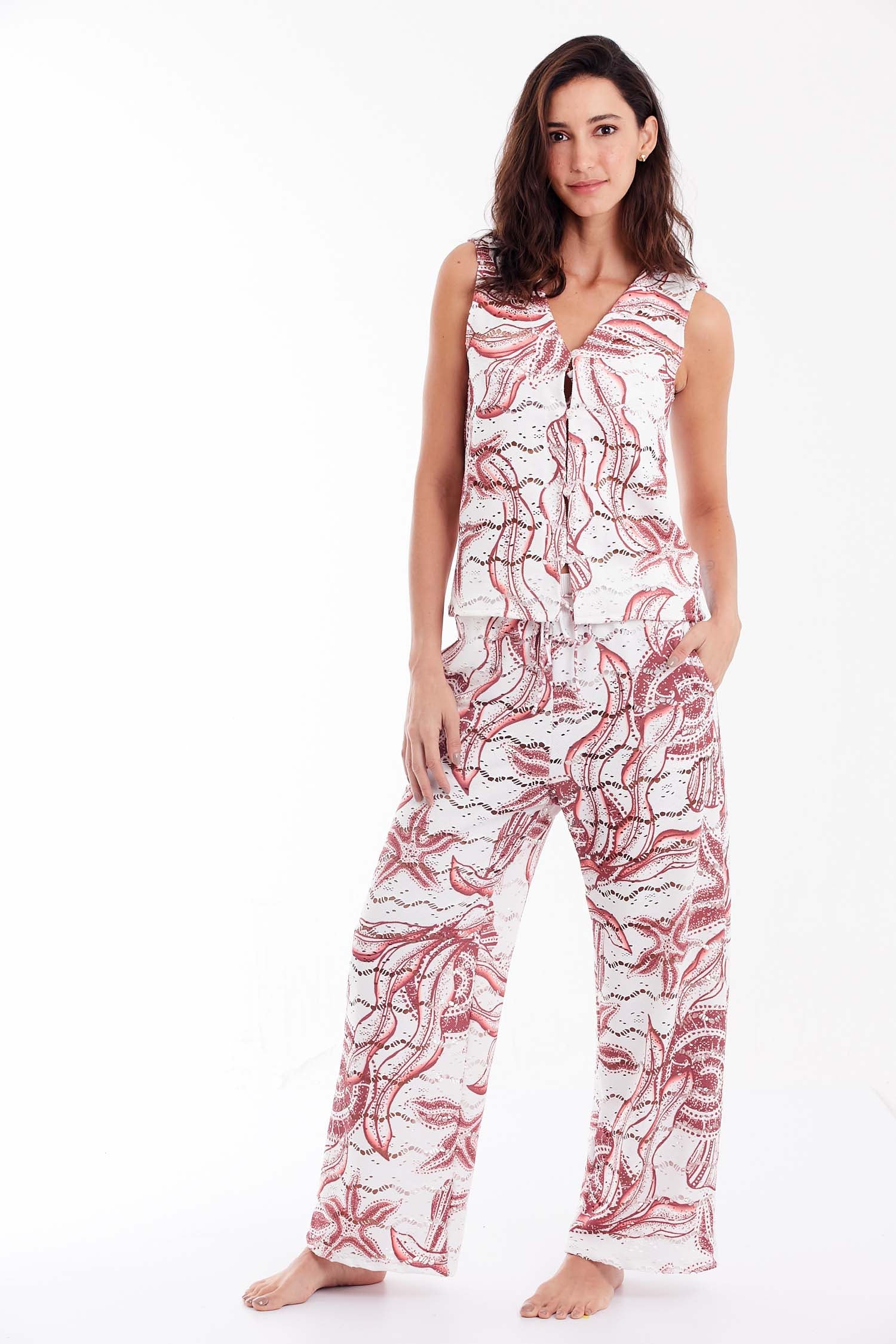 TUTI CHERRY PRINT VEST