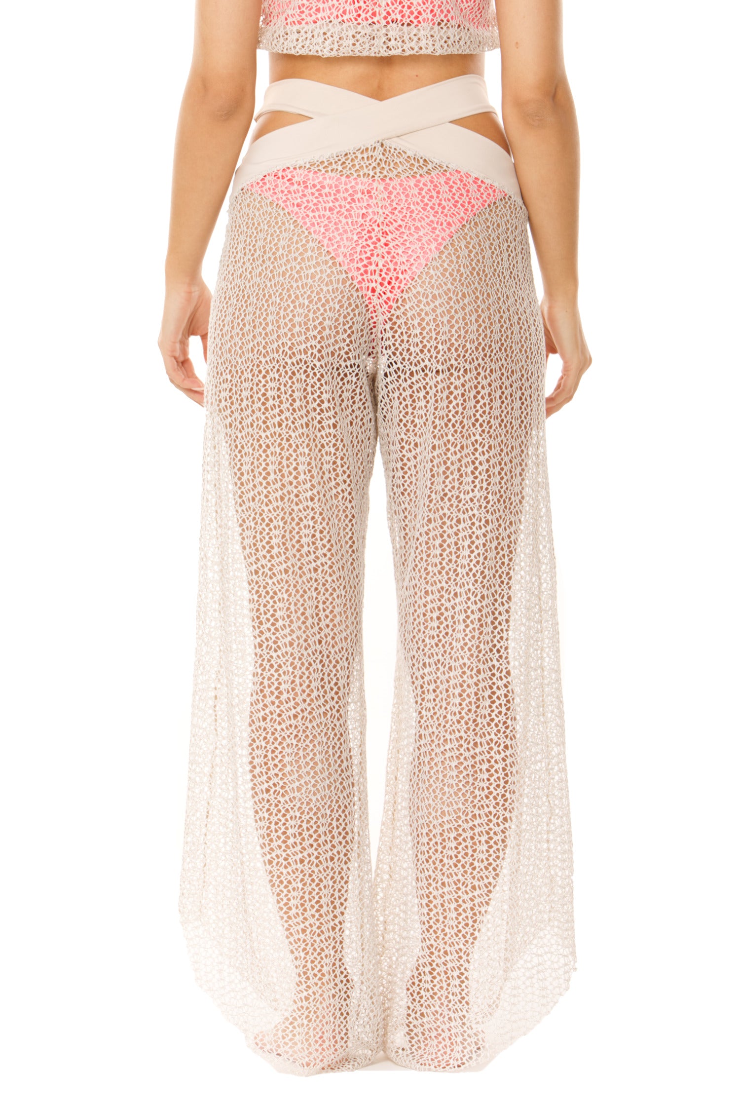 Ivory Papaya Lace Pant