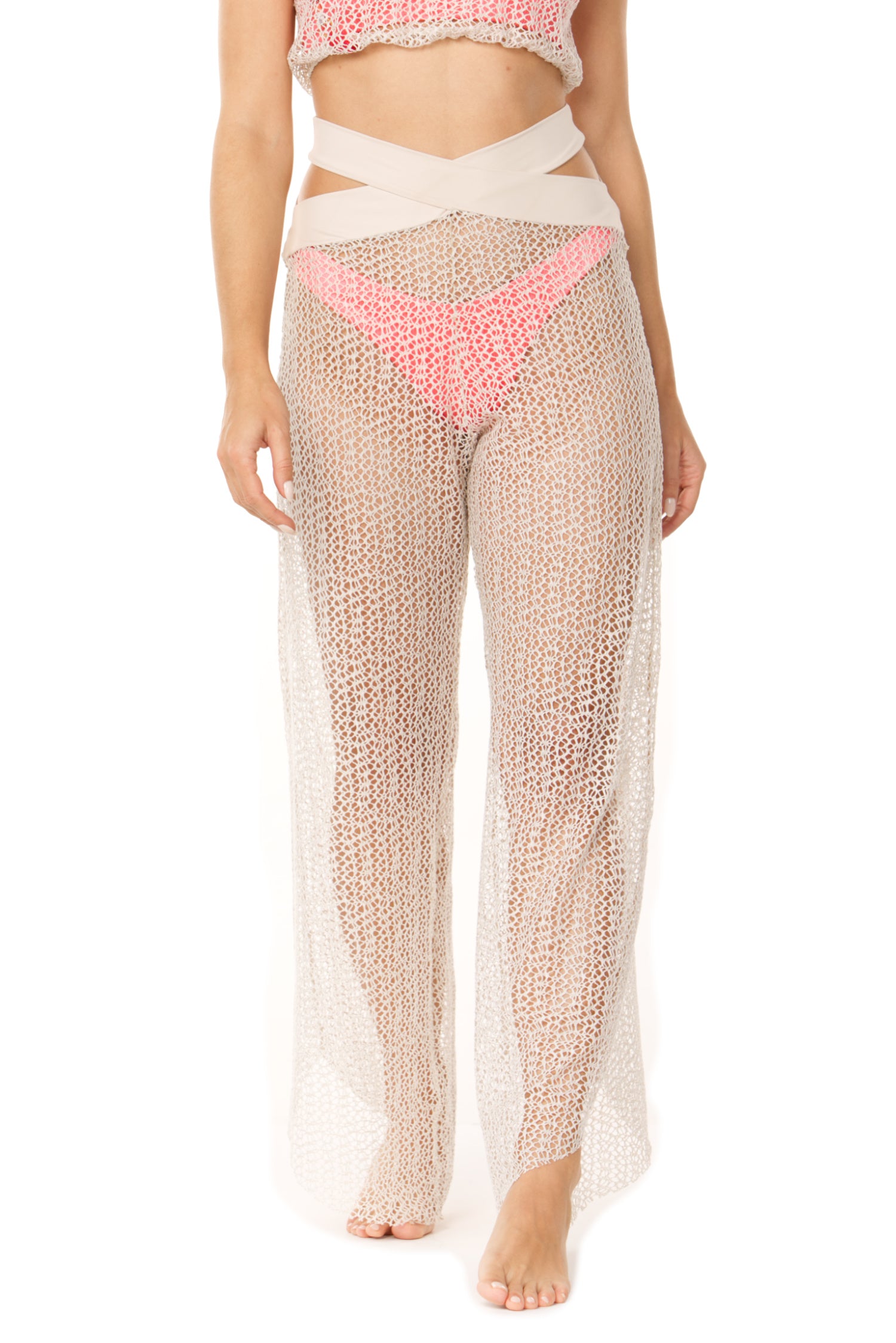 Ivory Papaya Lace Pant