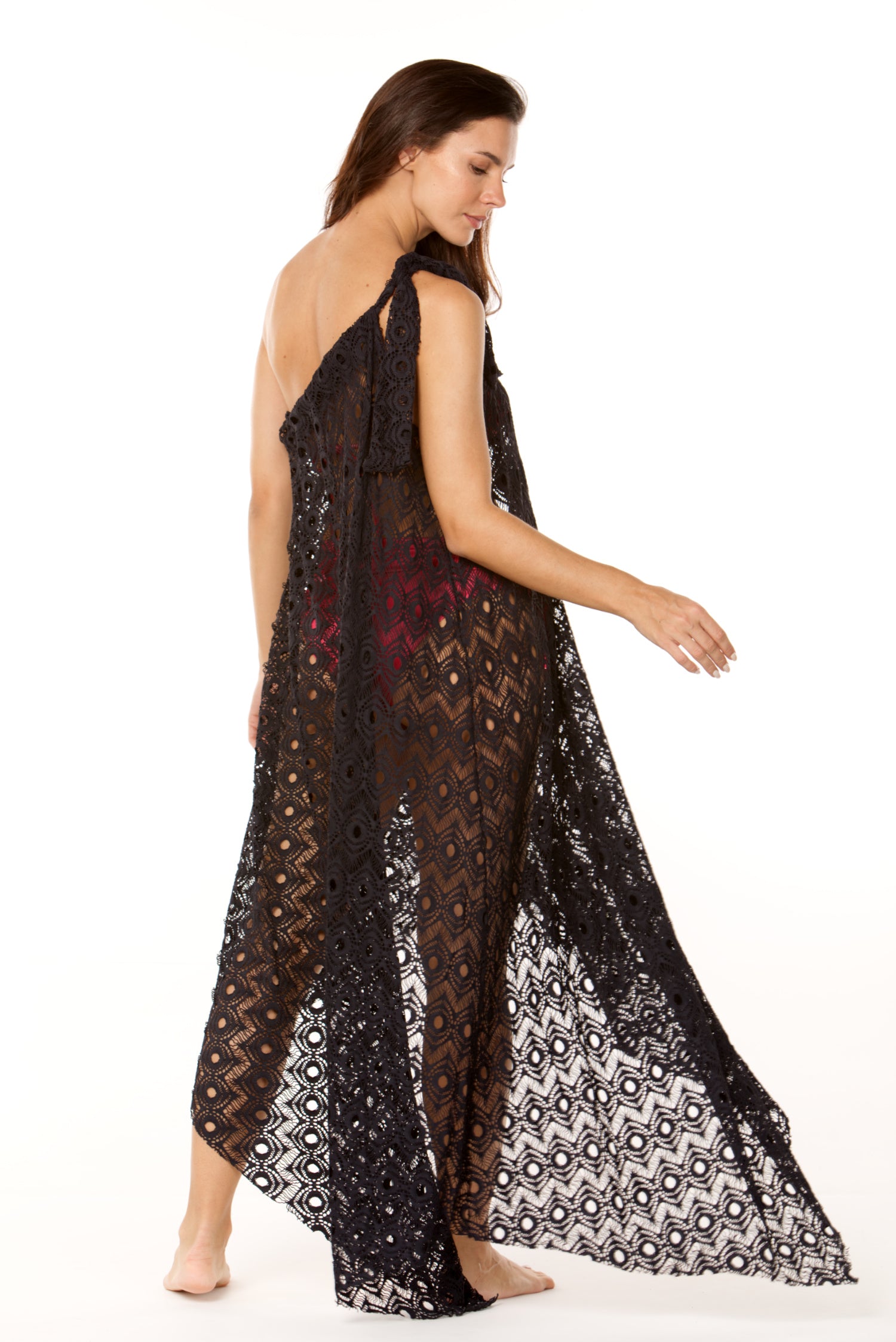 Black Mangle Long Dress