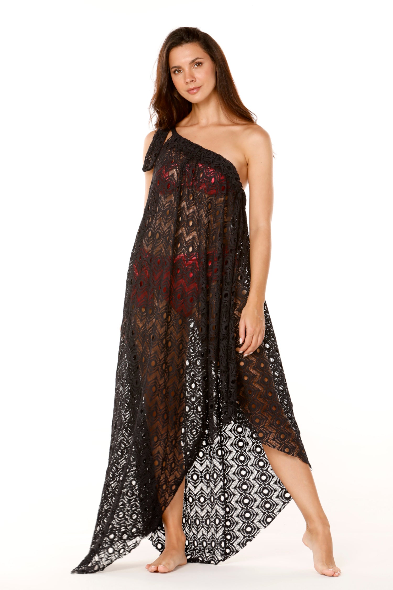 Black Mangle Long Dress