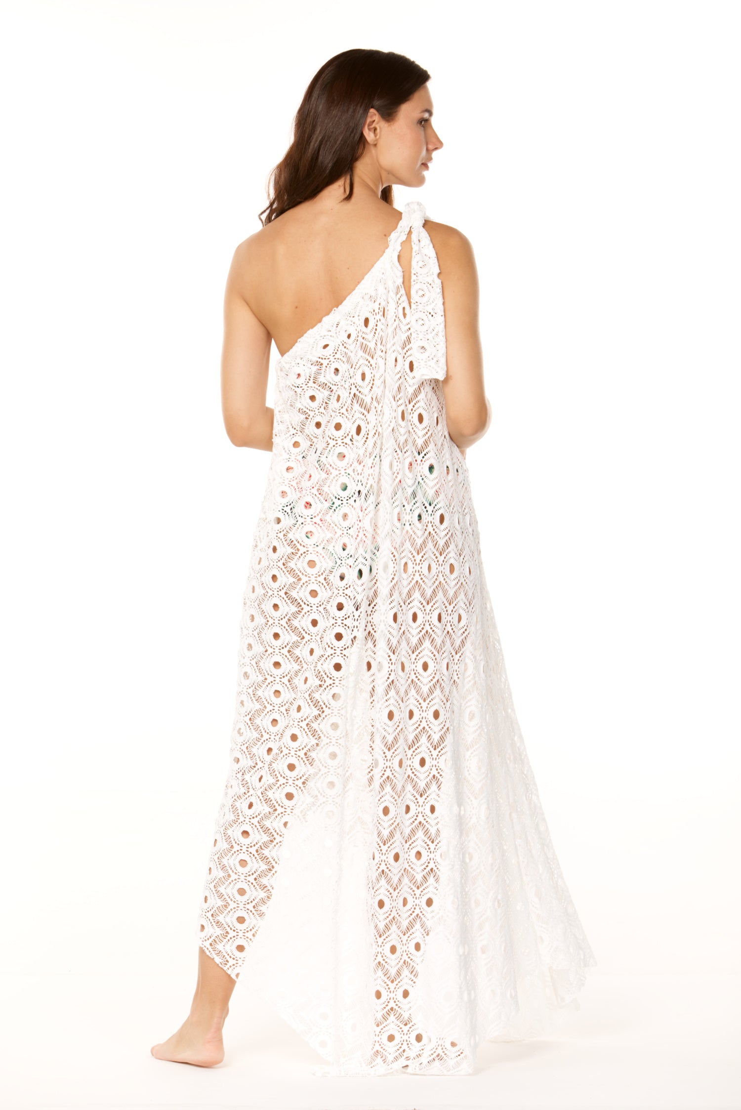 White Mangle Long Dress