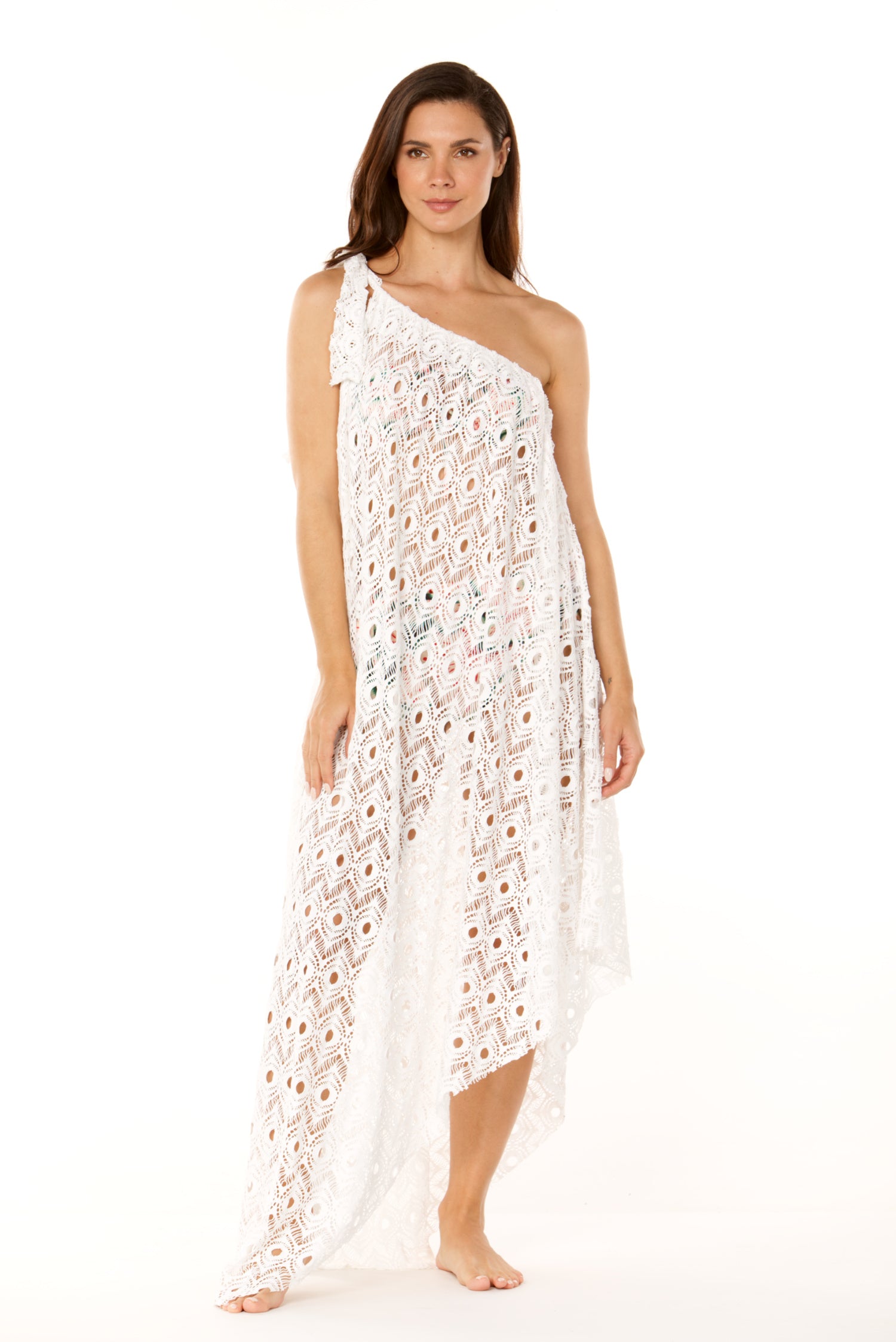 White Mangle Long Dress