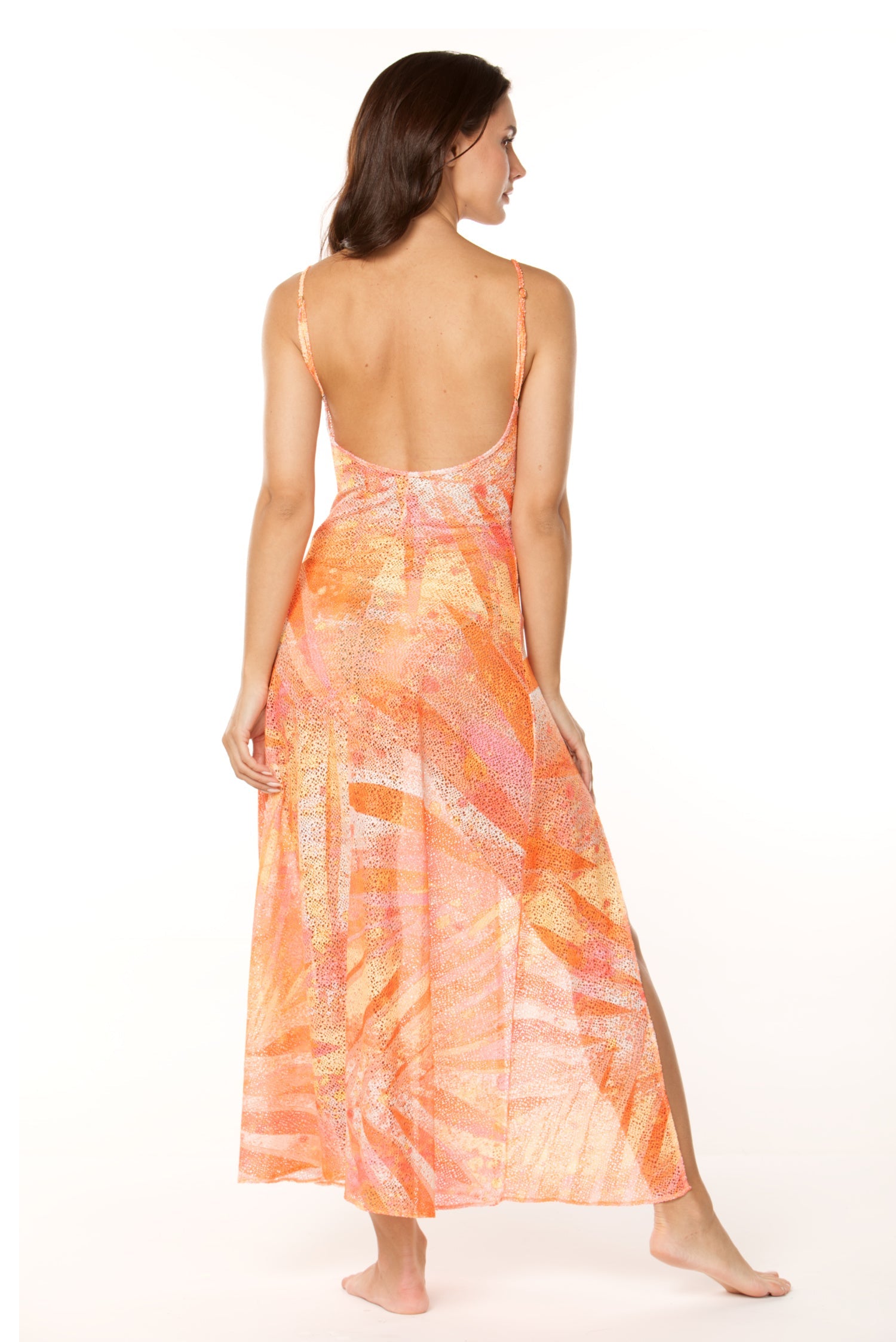 Orange Kai Long Dress