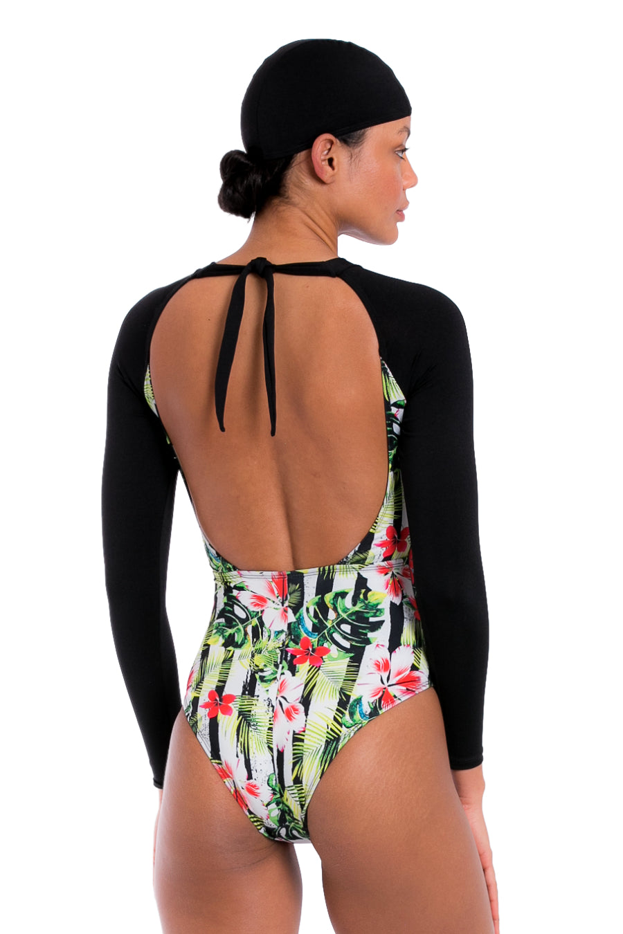 Green Long Sleeve Swimswit