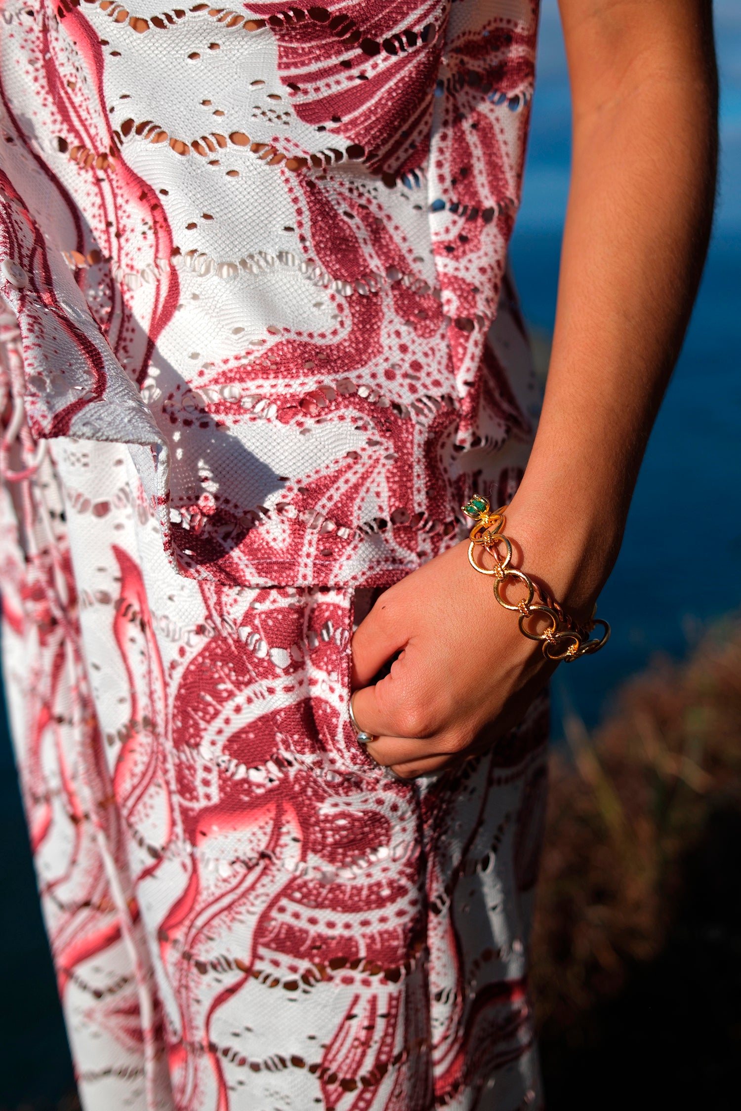 TATAN CHERRY PRINT PANT