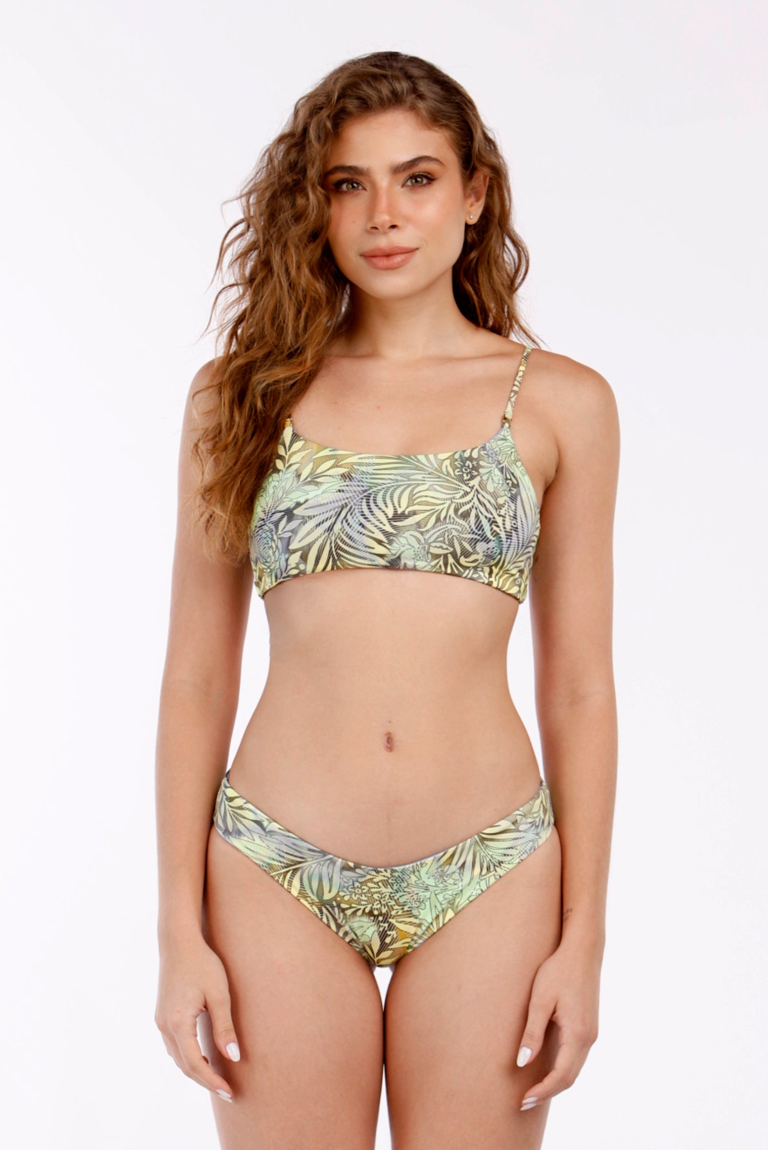 ELA REVERSIBLE YELLOW PRINT BIKINI