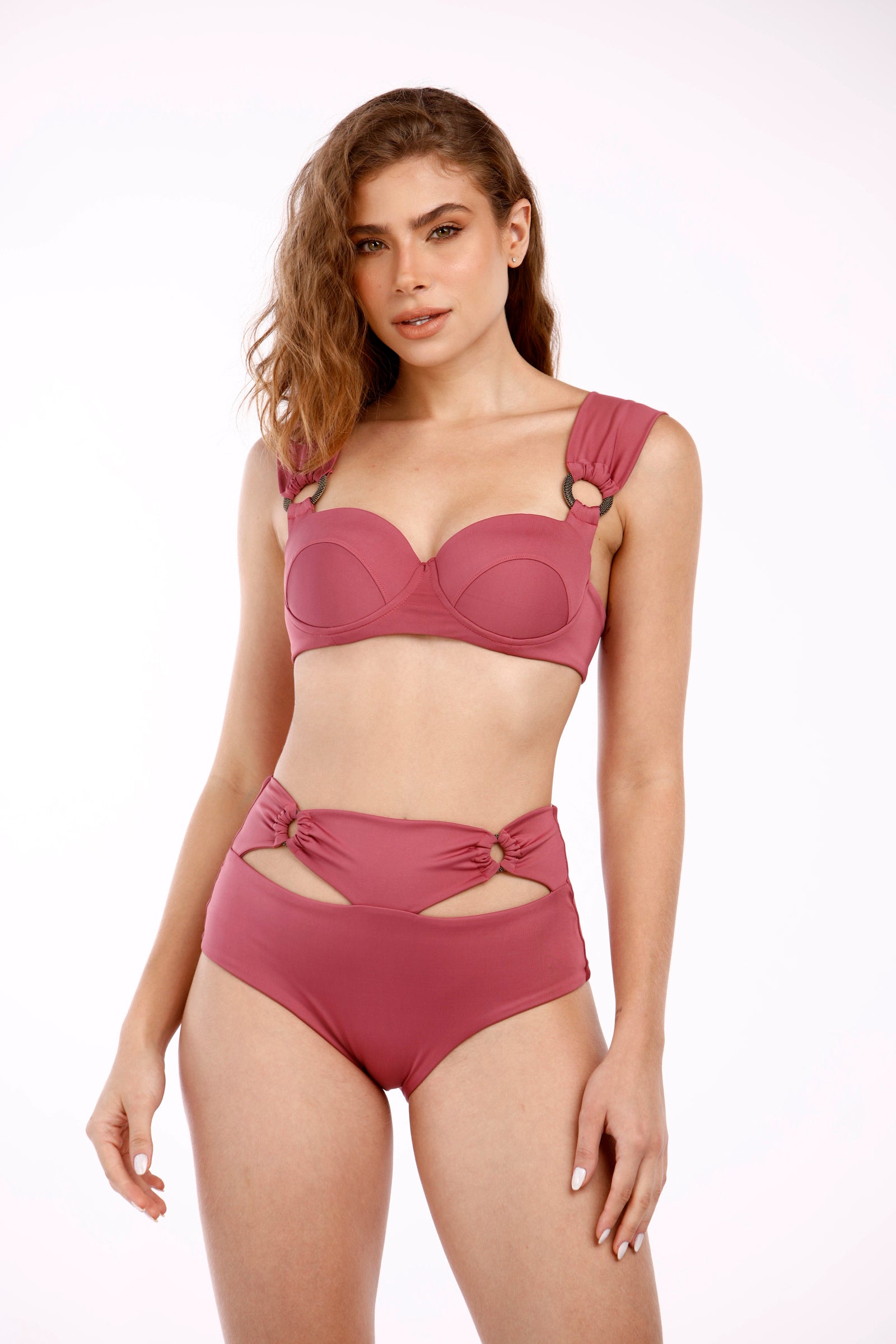 AGATA BURGUNDY BIKINI