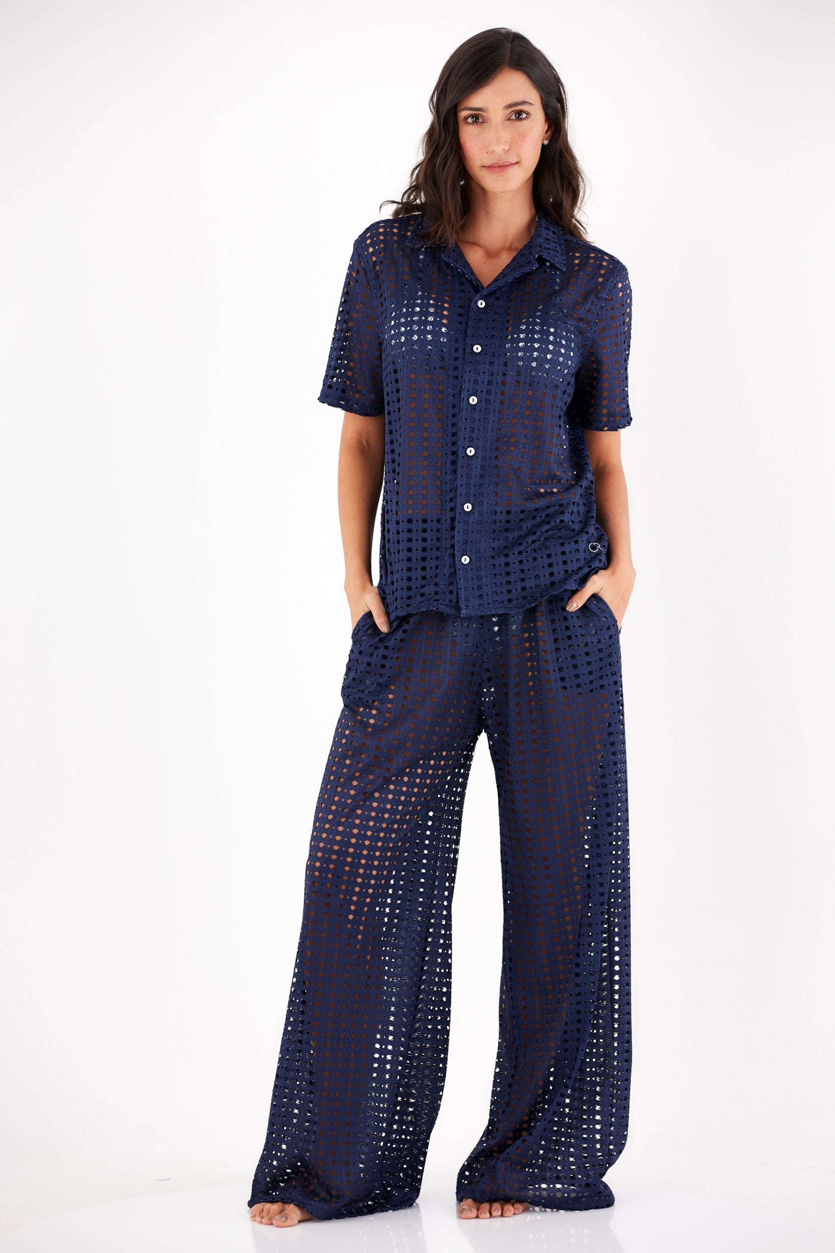 AVA DARK BLUE SHIRT