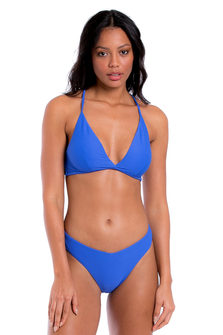 Blue Ribbed Lagoon Bikini
